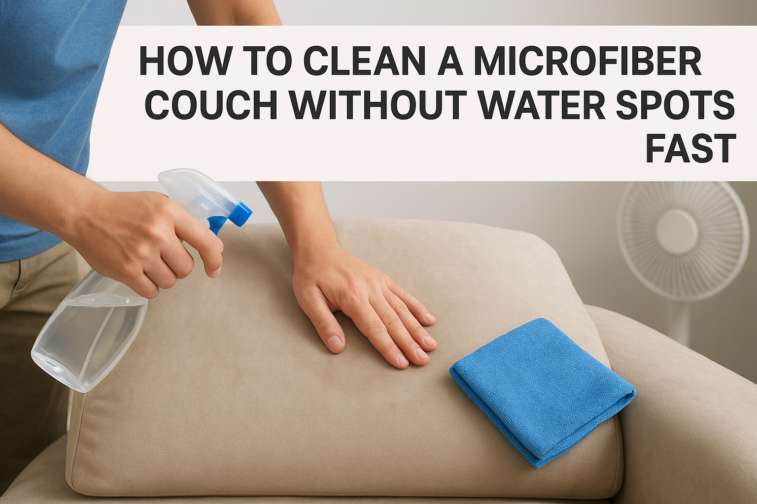How To Clean A Microfiber Couch Without Water Spots Fast