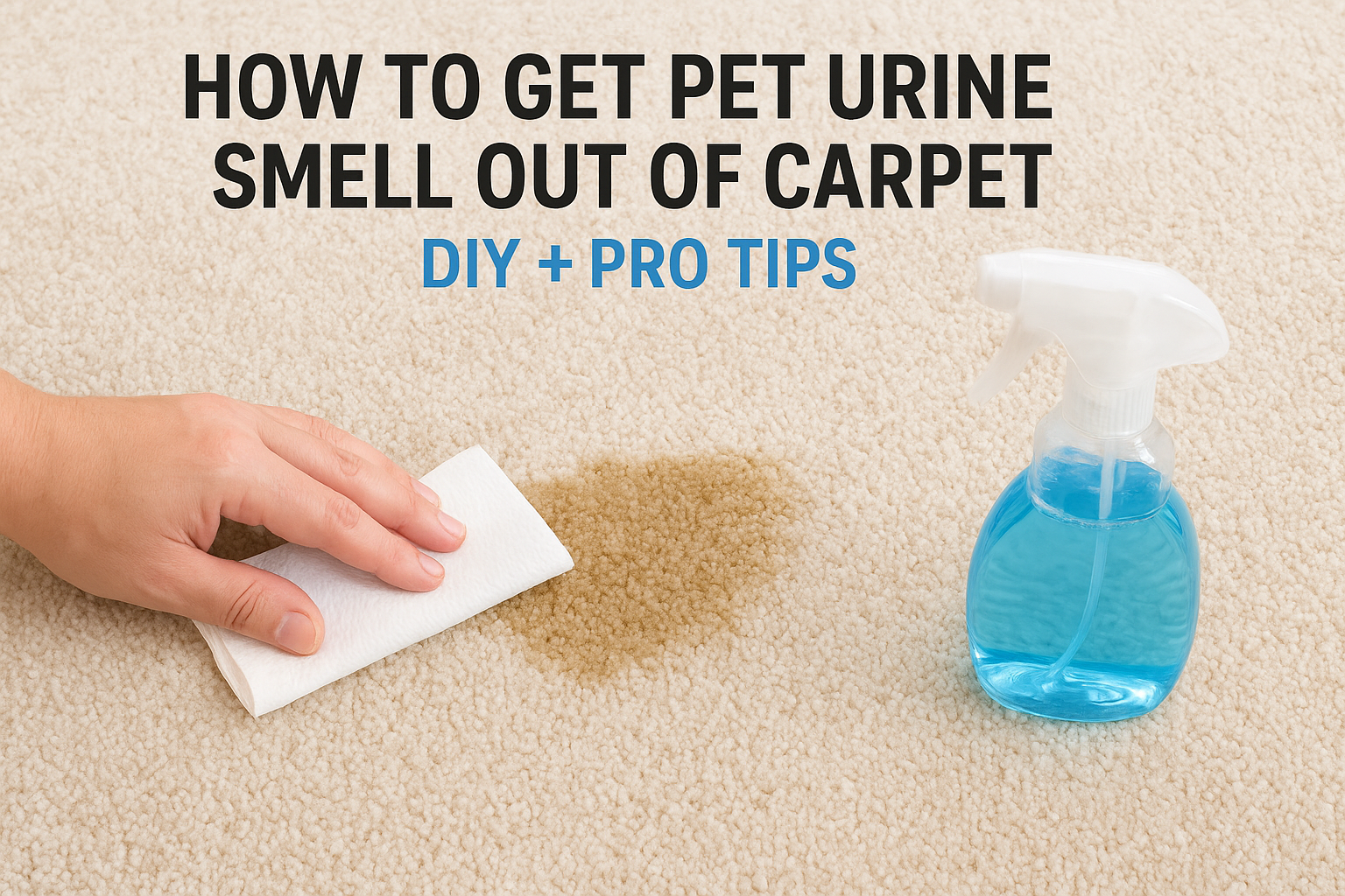 How To Get Pet Urine Smell Out Of Carpet—DIY + Pro Tips