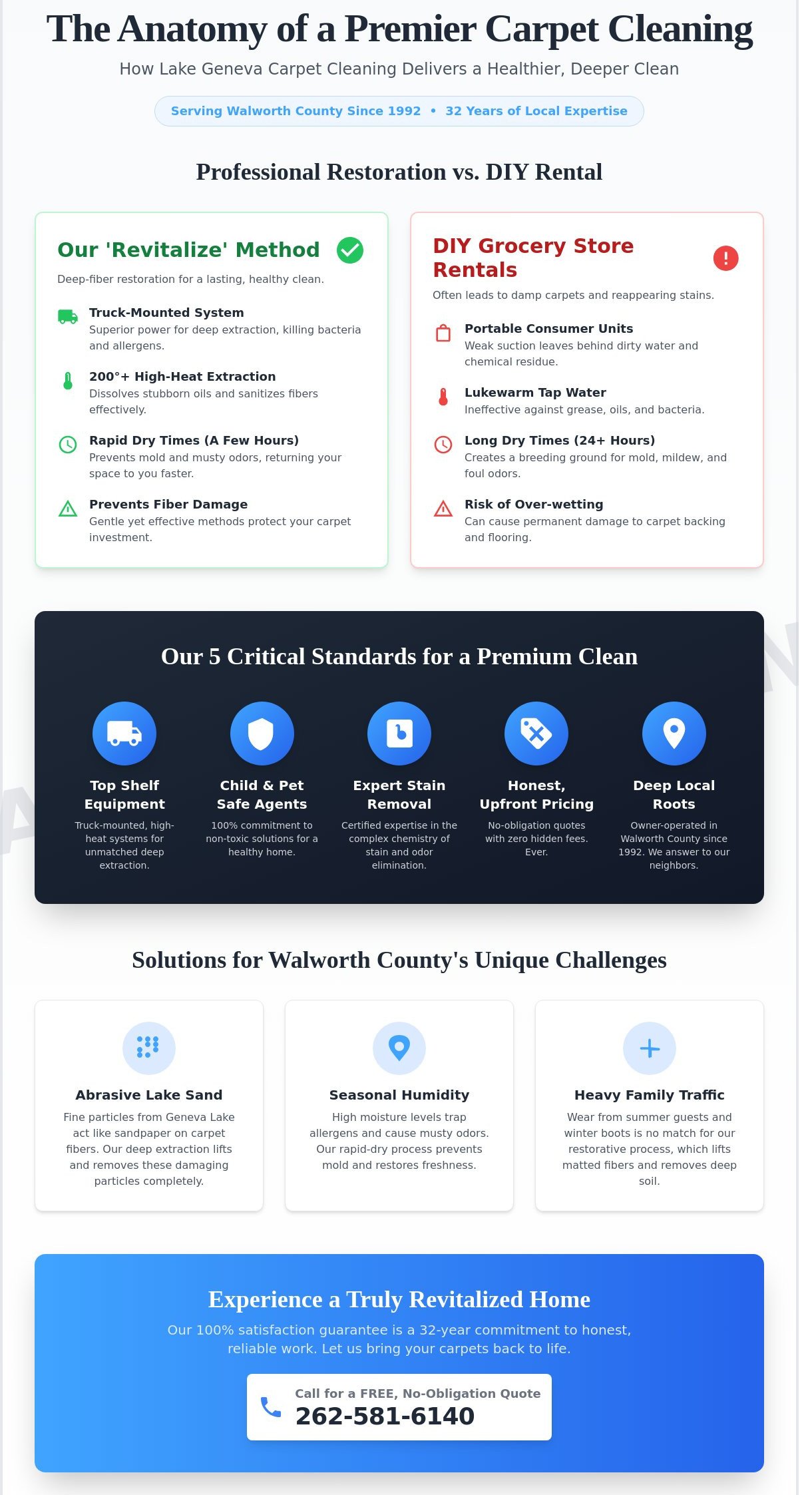 Best Carpet Cleaning in Walworth County: How to Choose a Premier Local Service