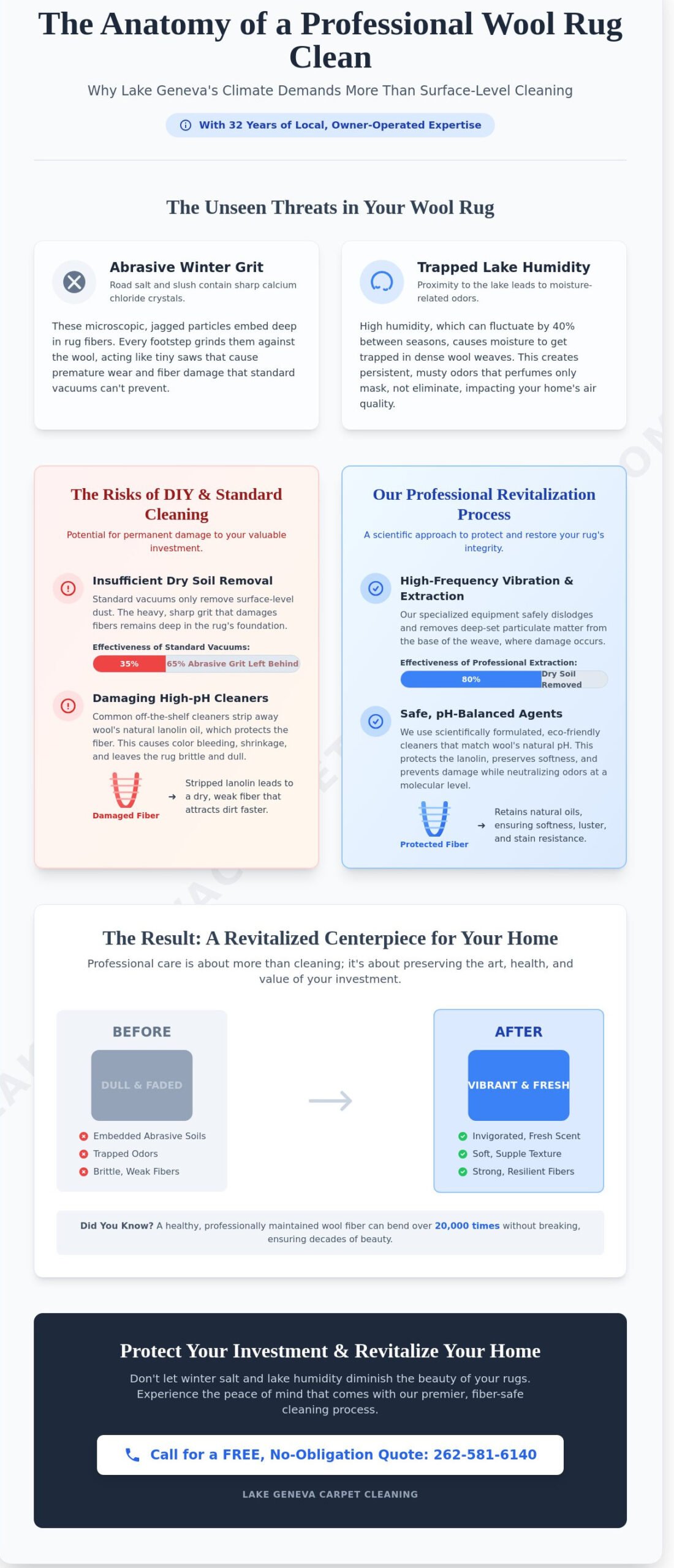 Expert Wool Rug Cleaning in Lake Geneva, WI