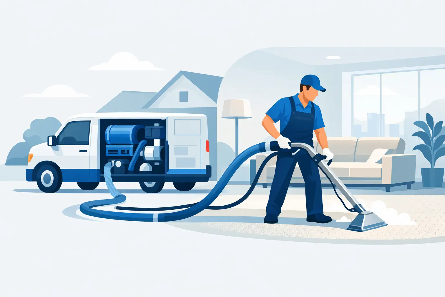 Why Truck Mounted Carpet Cleaning Wins