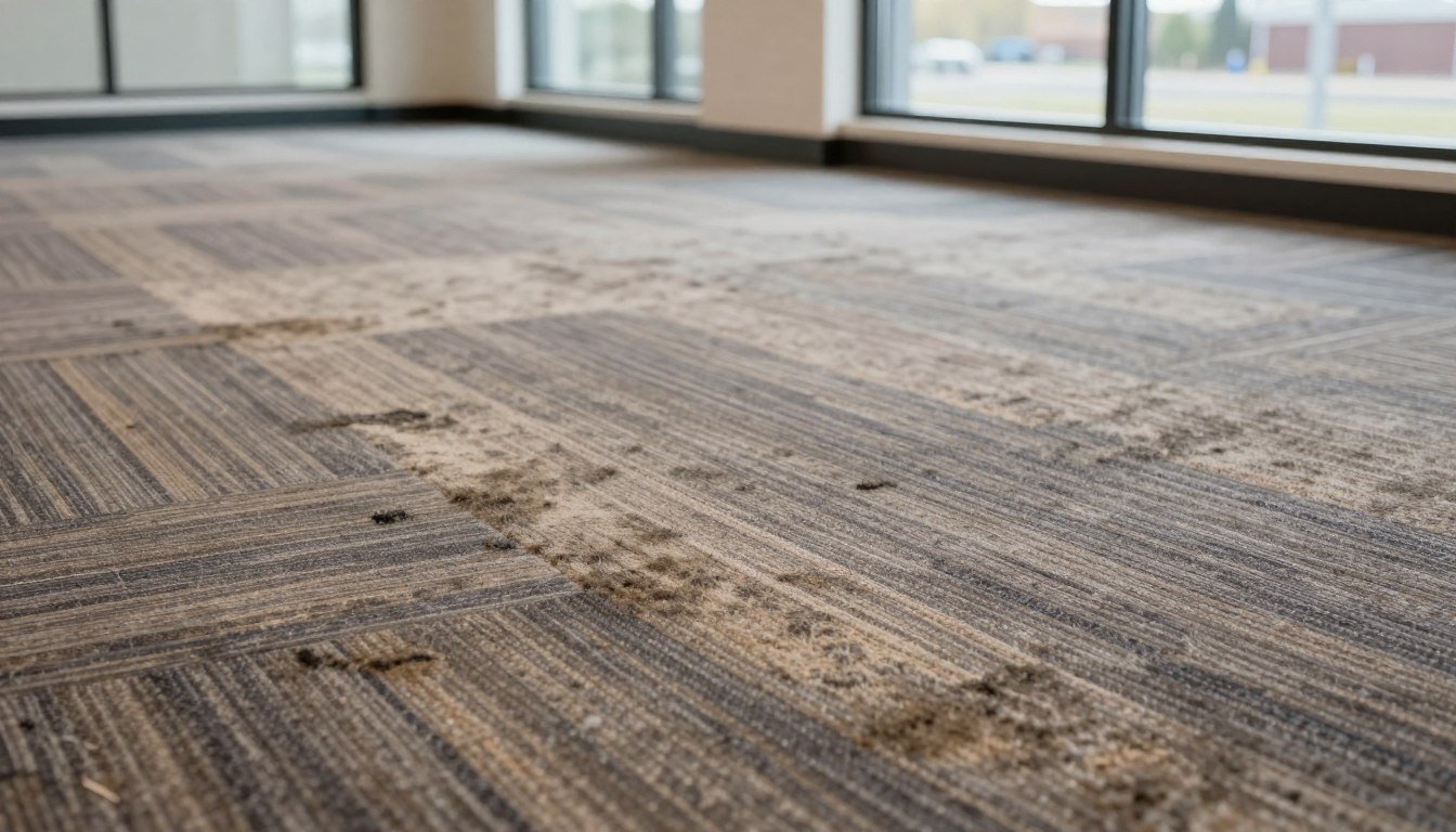 Carpet wear, traffic patterns and carpet discoloration in Lake Geneva Wi