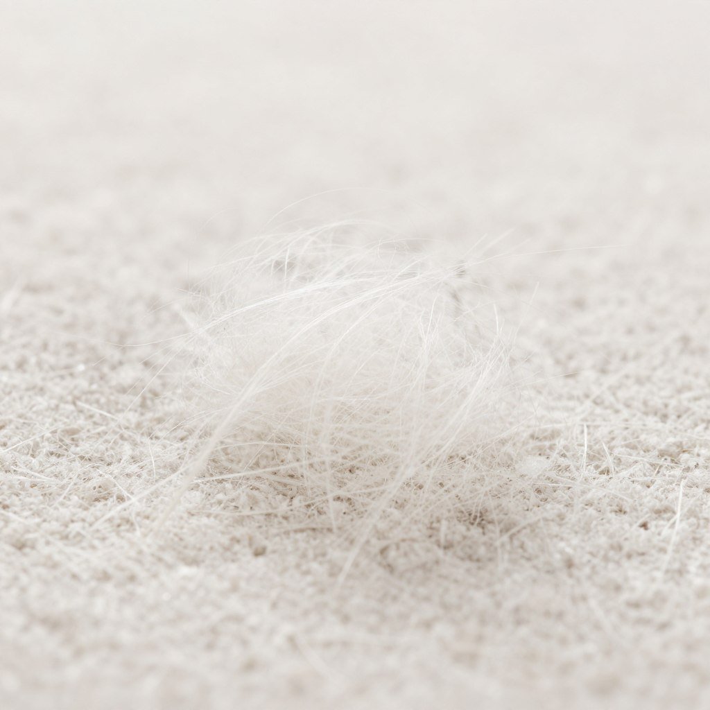Close-up of clean carpet fibers showing allergen-free texture