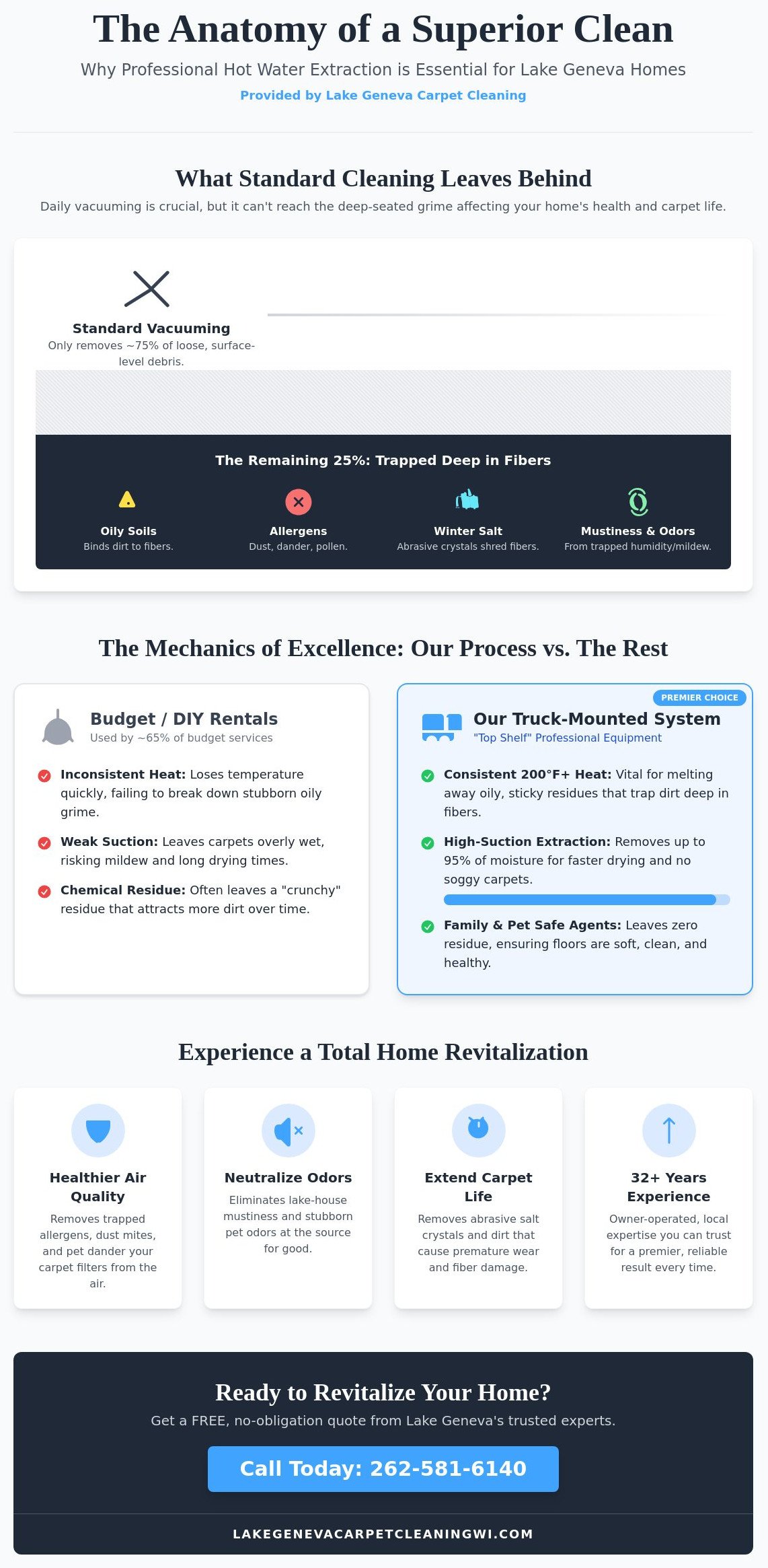 Deep Steam Carpet Cleaning in Lake Geneva, WI: Revitalize Your Home