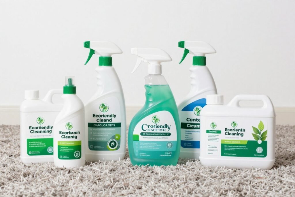 Eco-friendly carpet cleaning products safe for families and pets used in Lake Geneva