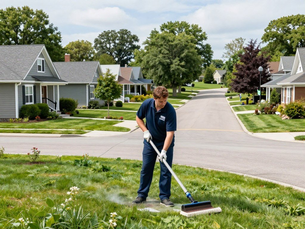 Lake Geneva Wisconsin residential neighborhood showing local service area