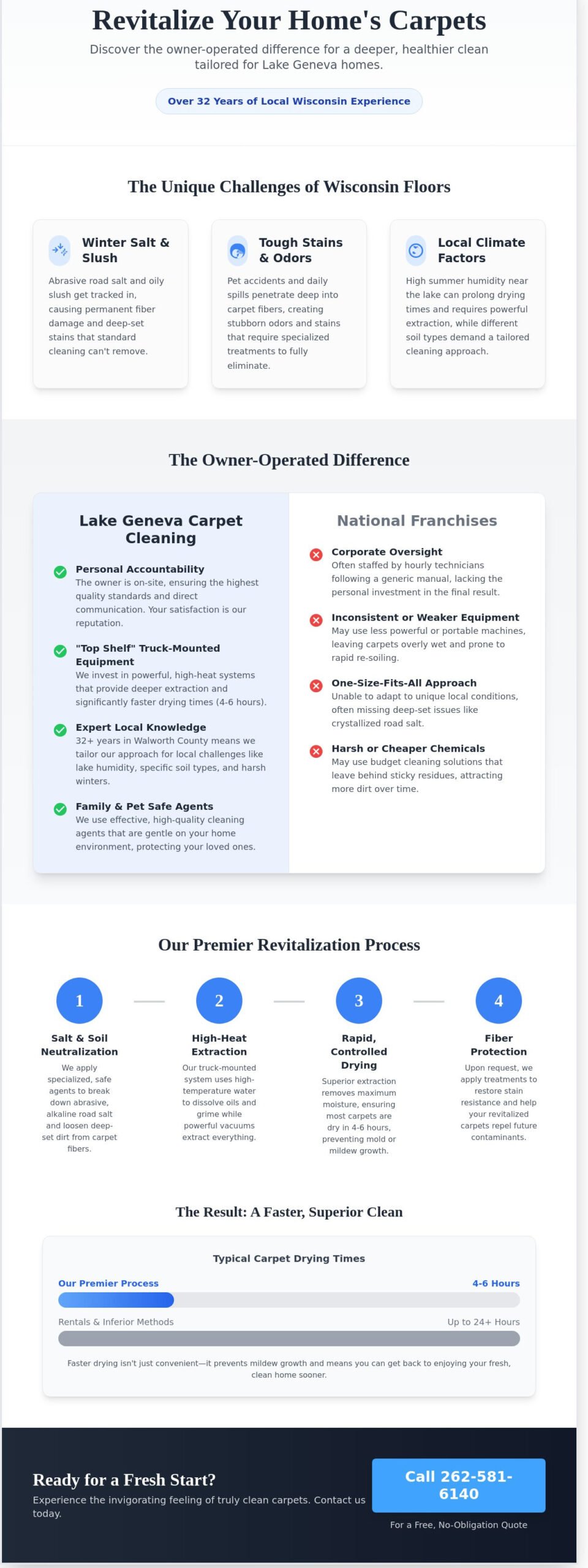 Local Carpet Cleaning Company in Lake Geneva, WI: Revitalize Your Home