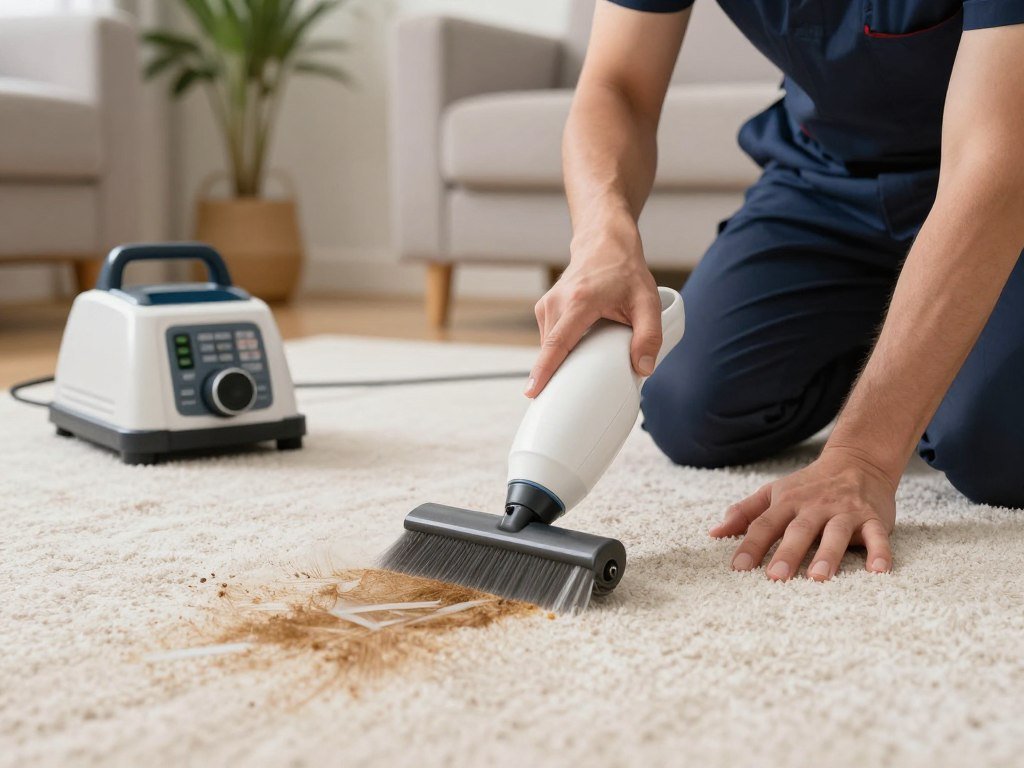 Pet stain and odor removal treatment for carpets