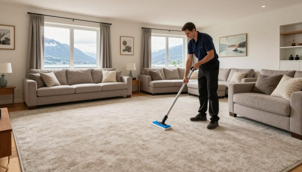 Residential home carpet cleaning in Lake Geneva