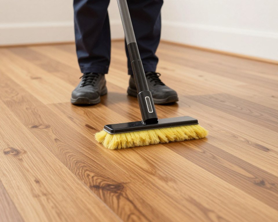 Wood floor cleaning and maintenance services